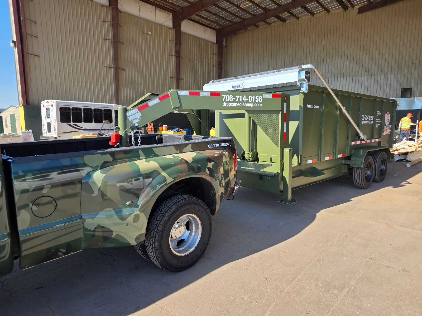 Drop Zone Cleanup Co. on-site in Jefferson, GA